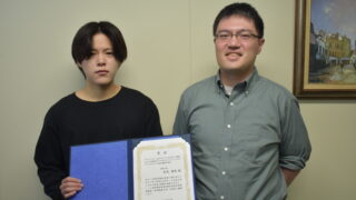 杉元勇毅君が日本薬学会第144年会において学生優秀発表賞を受賞しました